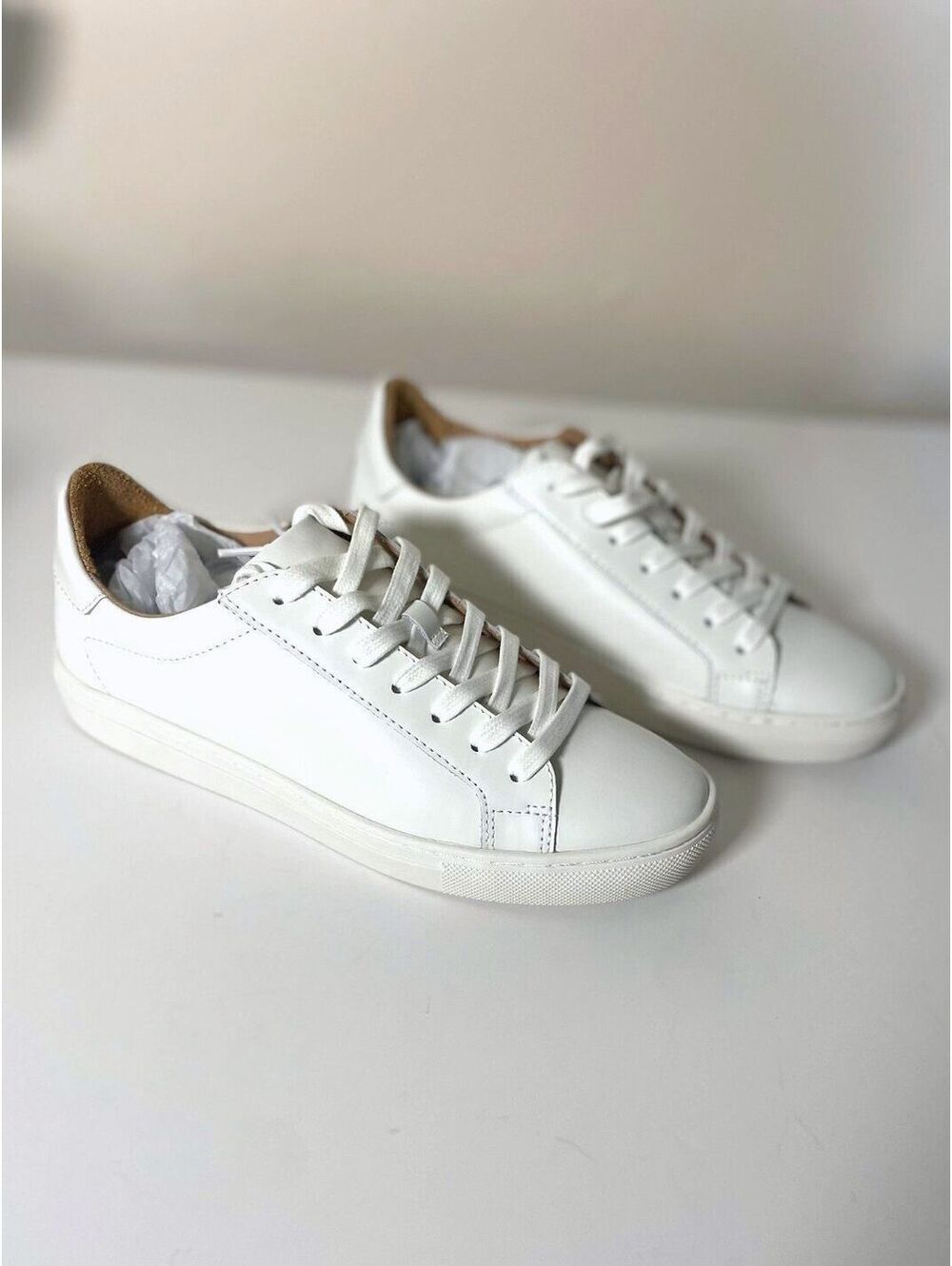 Quince 100% Leather Everyday Sneaker White Low Top NWT